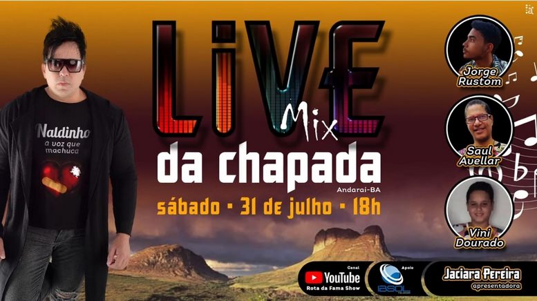 Assista a Live Da Chapada Em Andaraí - BA 31.07.2021