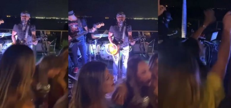 Com Aglomeração e Sem Máscara, Bell Marques Faz Show Para Moradores Em Mansão De Luxo Na Vitória