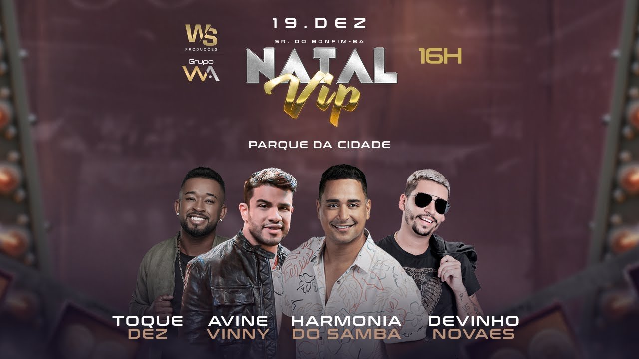 Assista a Live Do Natal Vip Em Senhor Do Bonfim - BA 19.12.2021