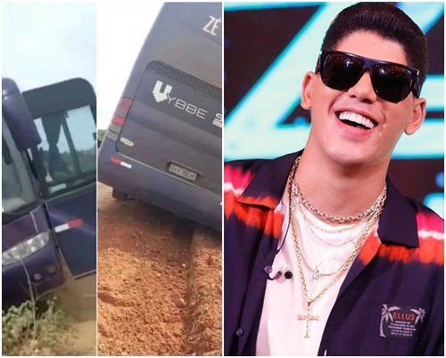 Ônibus do cantor Zé Vaqueiro se envolve em acidente