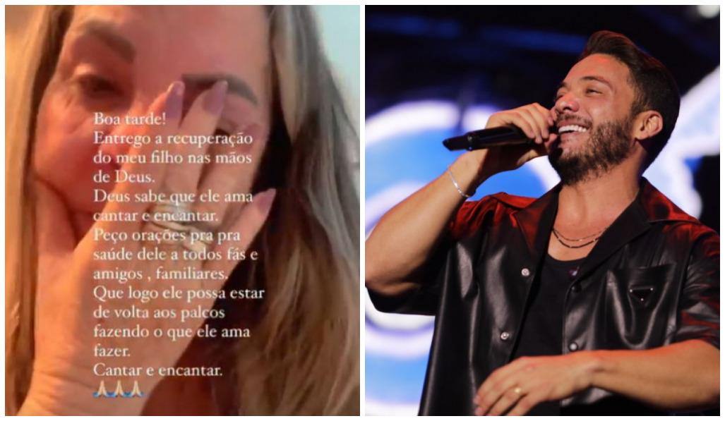 Mãe de Wesley Safadão chora e pede orações para o filho: ‘Nas mãos de Deus’