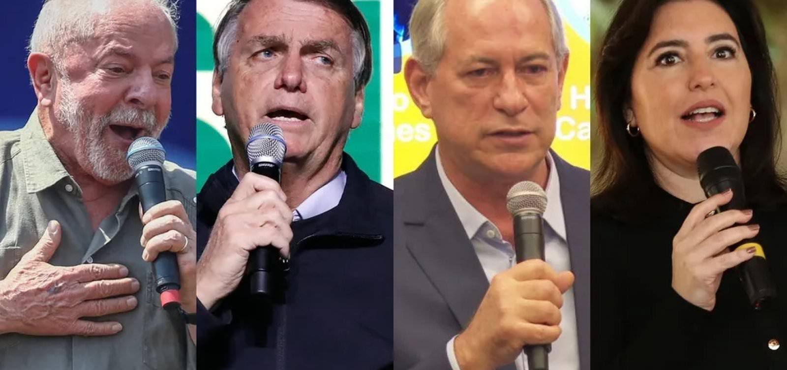 Ipec: Lula tem 47% das intenções ; Bolsonaro 31%; Ciro 7%; Simone 5%; veja detalhes