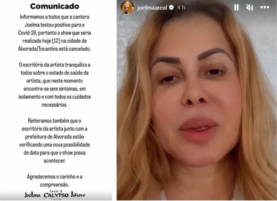 Cantora Joelma testa positivo para Covid-19 pela quinta vez