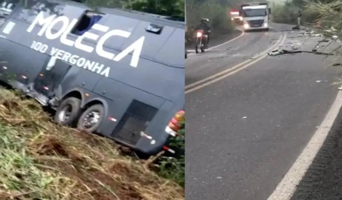 PI – Acidente envolvendo ônibus da banda Moleca 100 Vergonha e ambulância deixa um morto