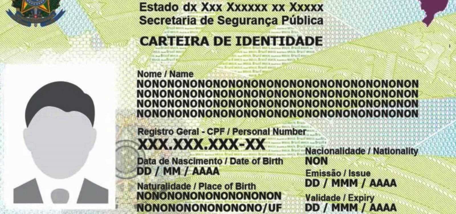 Nova carteira de identidade não terá campo 'sexo' nem distinção entre 'nome' e 'nome social'