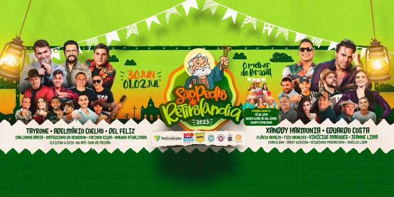 Retirolândia divulga atrações do ‘melhor São Pedro do Brasil’