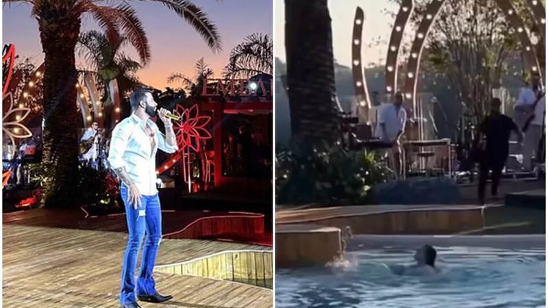 Vídeo: Fã se afoga em piscina durante gravação do DVD de Gusttavo Lima