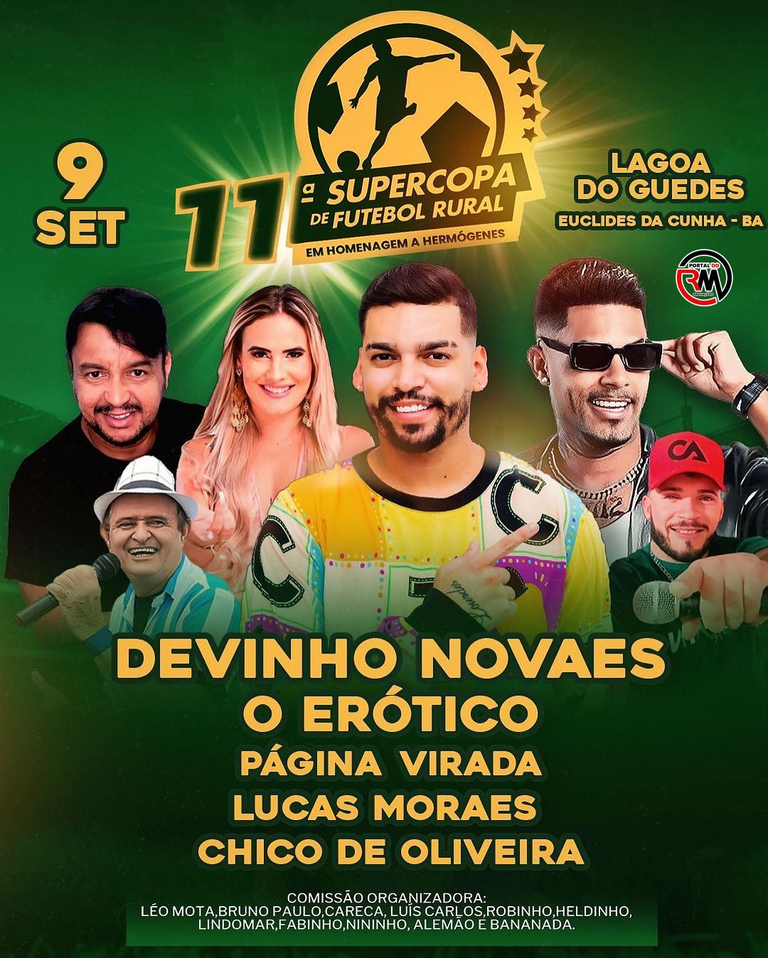 Grande final da Supercopa de Futebol Rural de Euclides da Cunha tem data divulgada e atrações confirmadas