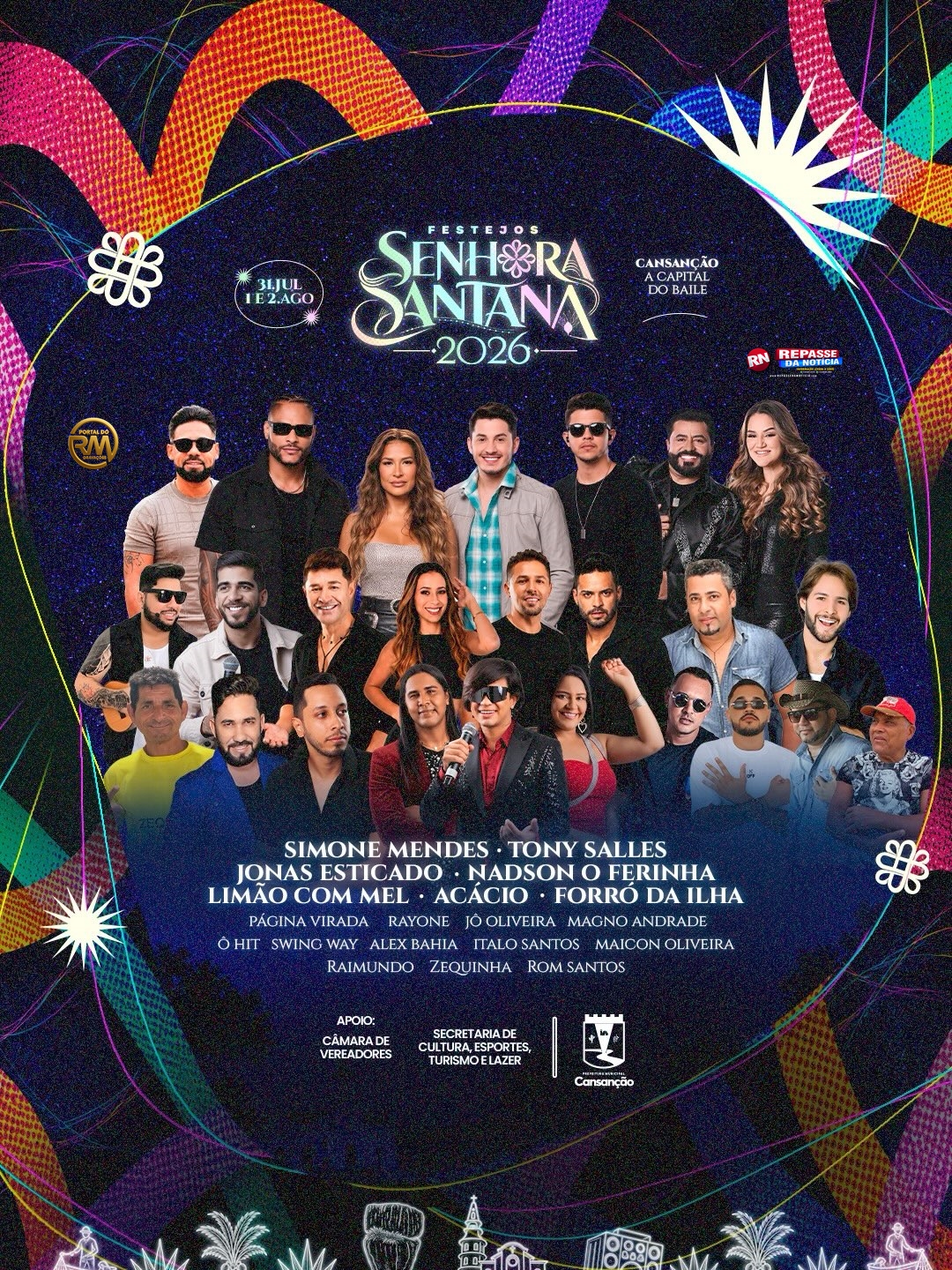 Festejos de Senhora Santana 2026 em Cansanção - BA 